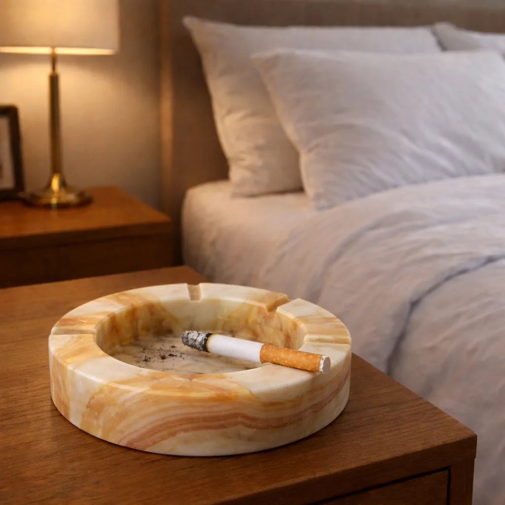 Crimson Stone Ashtray