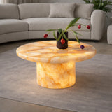 Custom Viola Marble Side Table