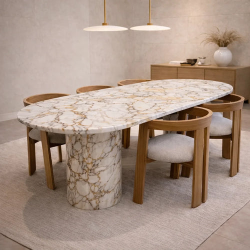 Custom Order Calacatta Viola Dining Table