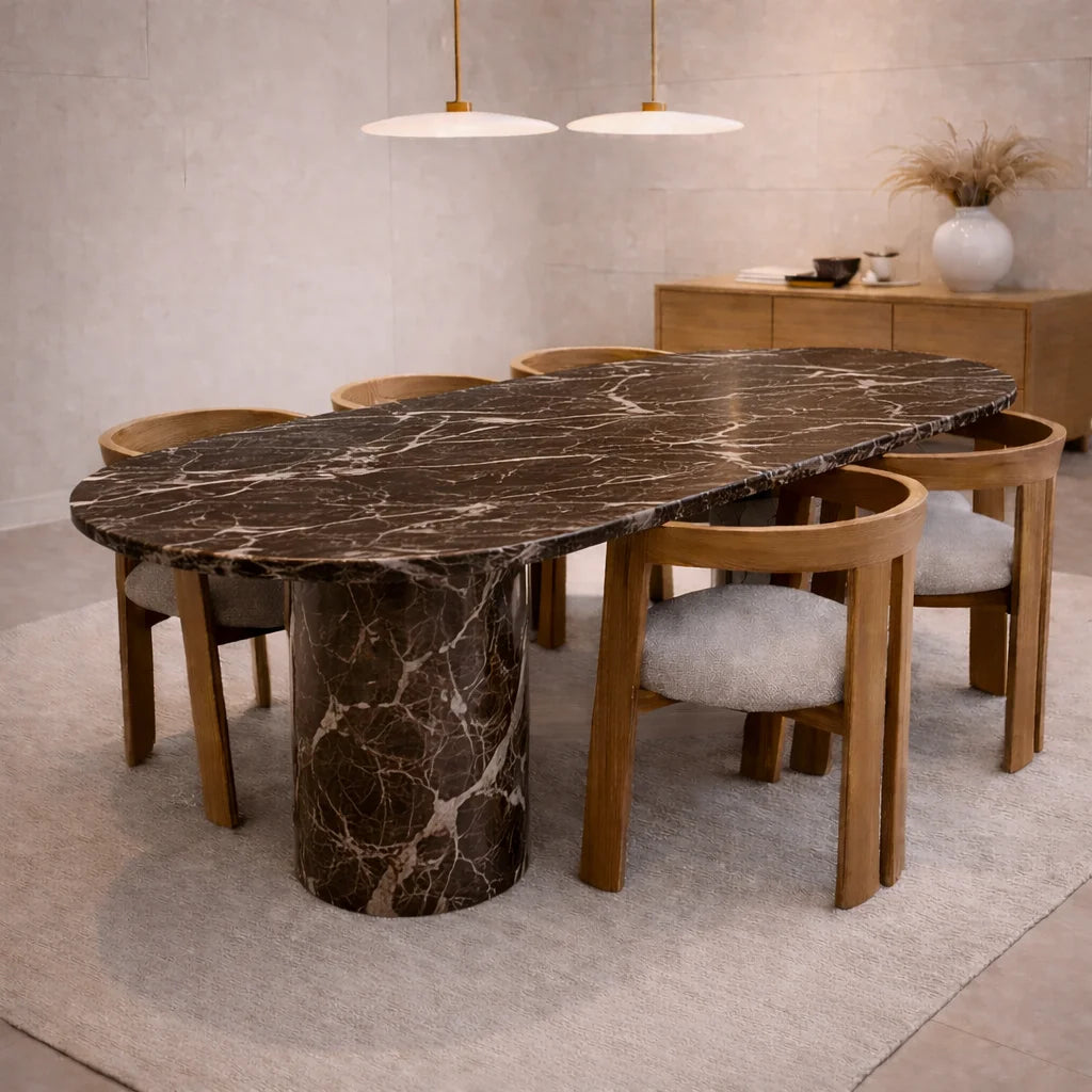 Custom Order Calacatta Viola Dining Table