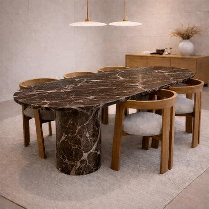 Custom Order Calacatta Viola Dining Table