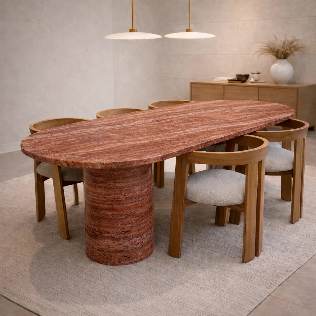 Custom Order Calacatta Viola Dining Table