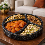 Dry Fruits Round Marble Tray