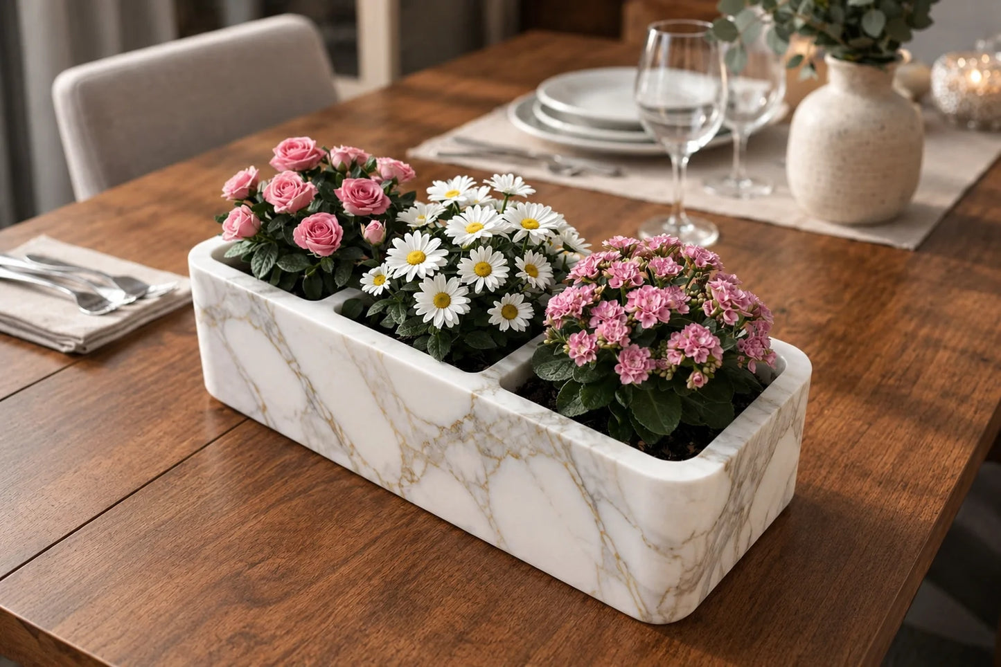 Eden Marble Planter