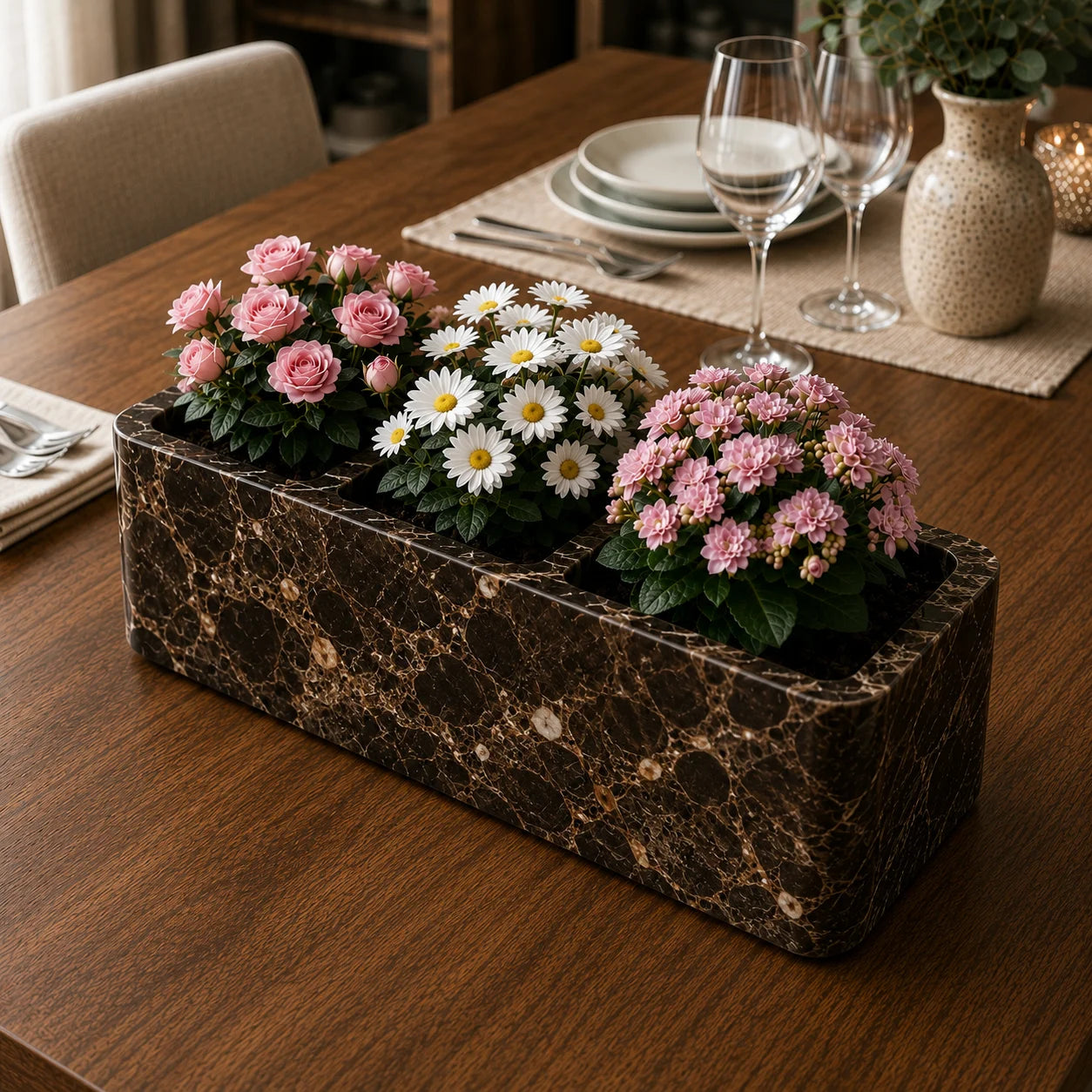 Eden Marble Planter
