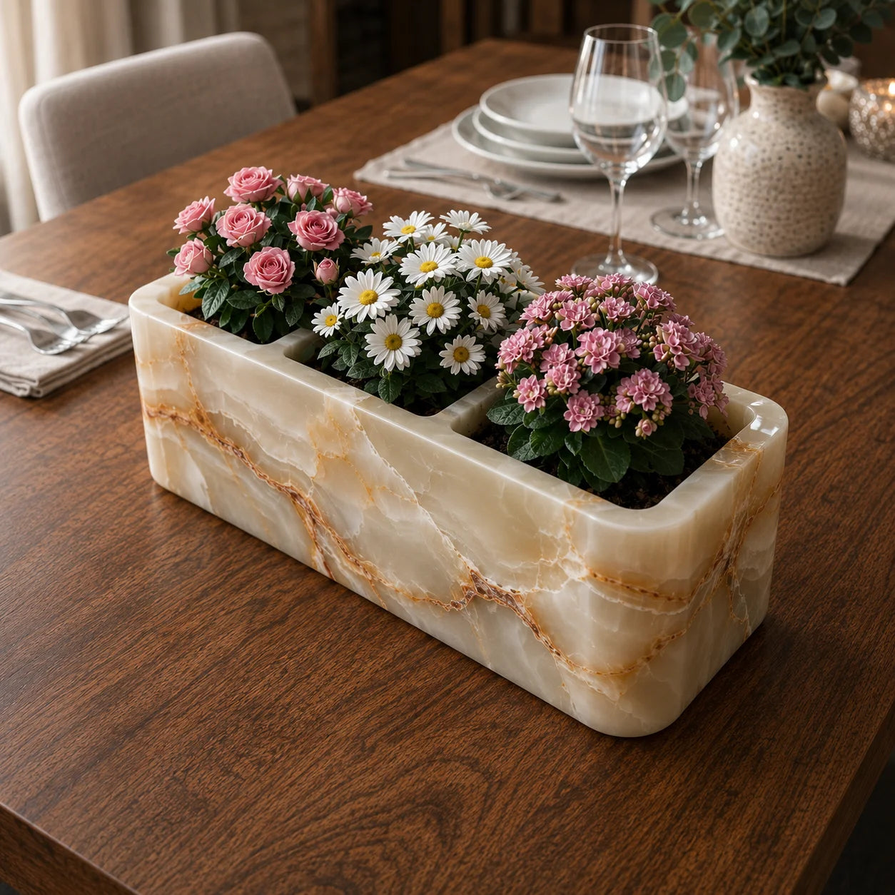 Eden Marble Planter