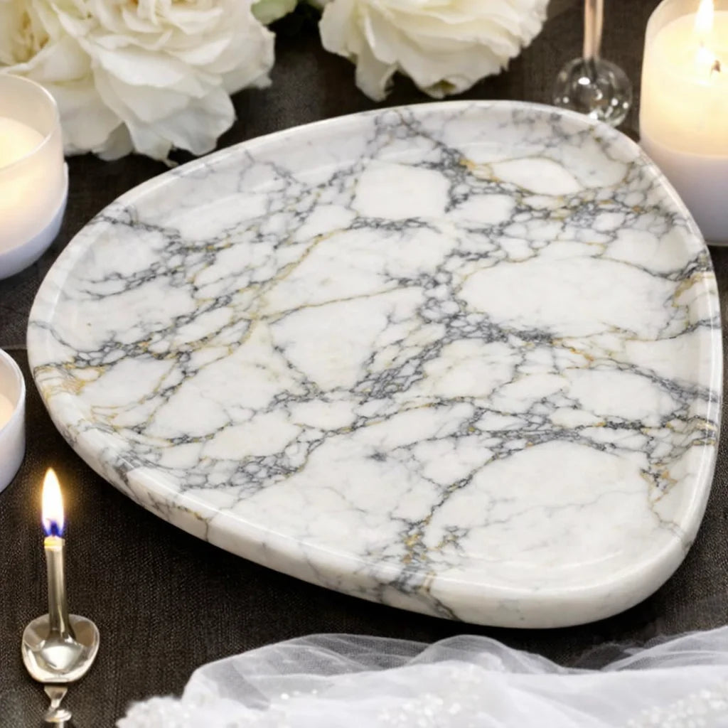 Elegant Oval Design Serving Tray