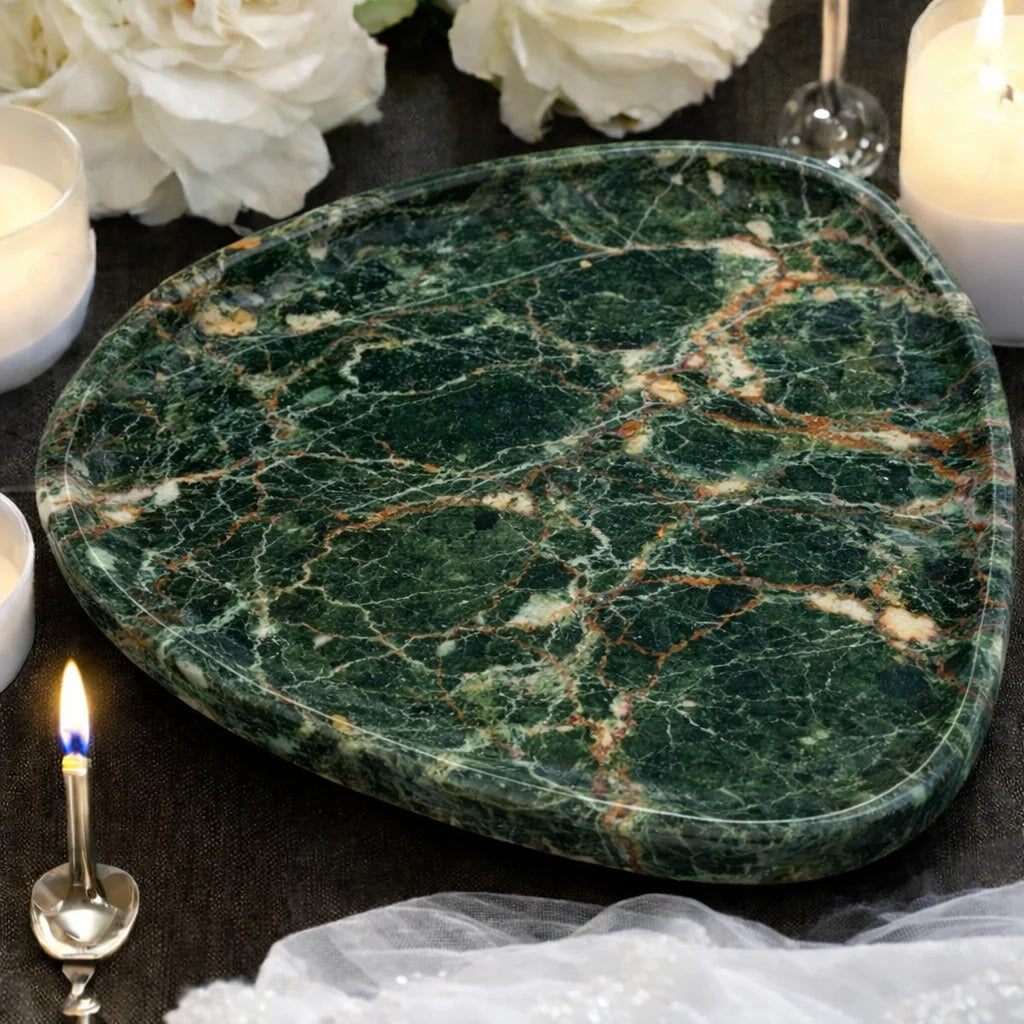 Elegant Oval Design Serving Tray