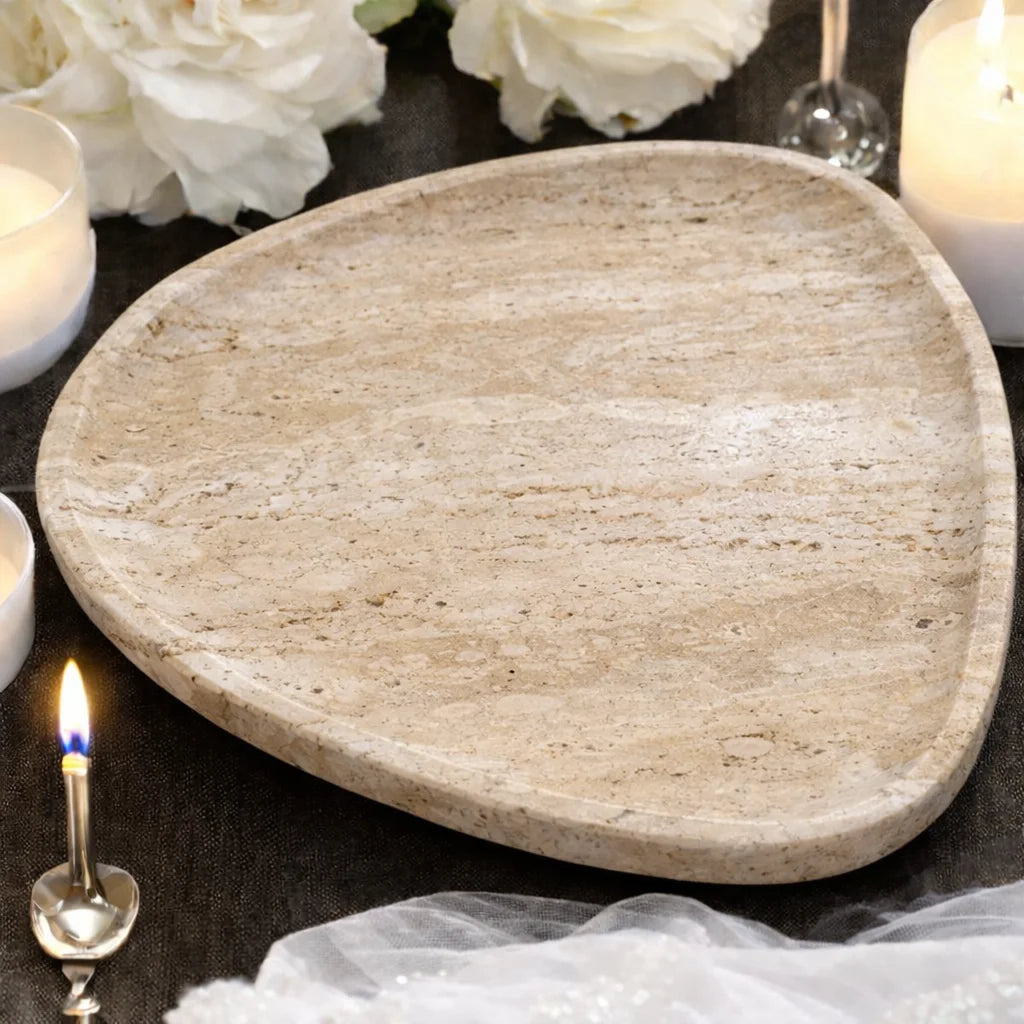 Elegant Oval Design Serving Tray