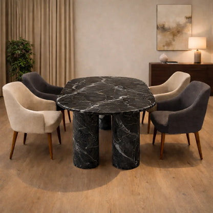 Elite Oval Marble Dining Table