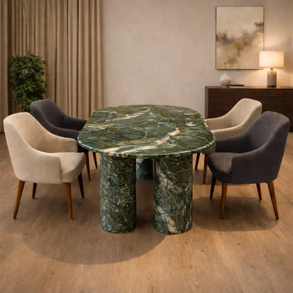 Elite Oval Marble Dining Table