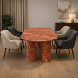 Elite Oval Marble Dining Table