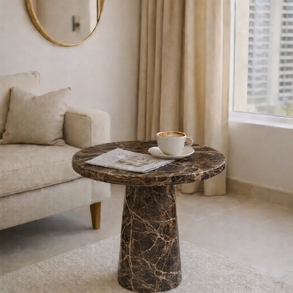 Viola Marble Round Coffee Table