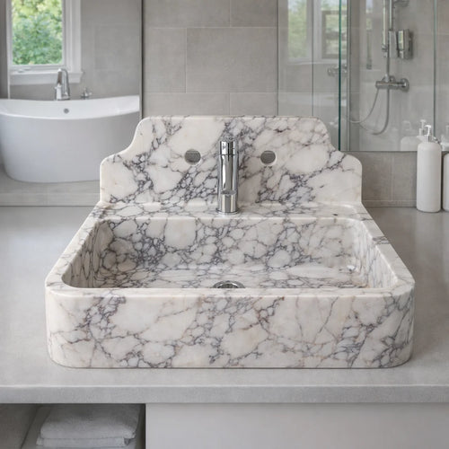 Floating Vanity with Backsplash