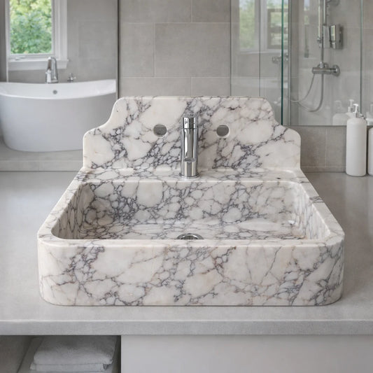 Floating Vanity with Backsplash