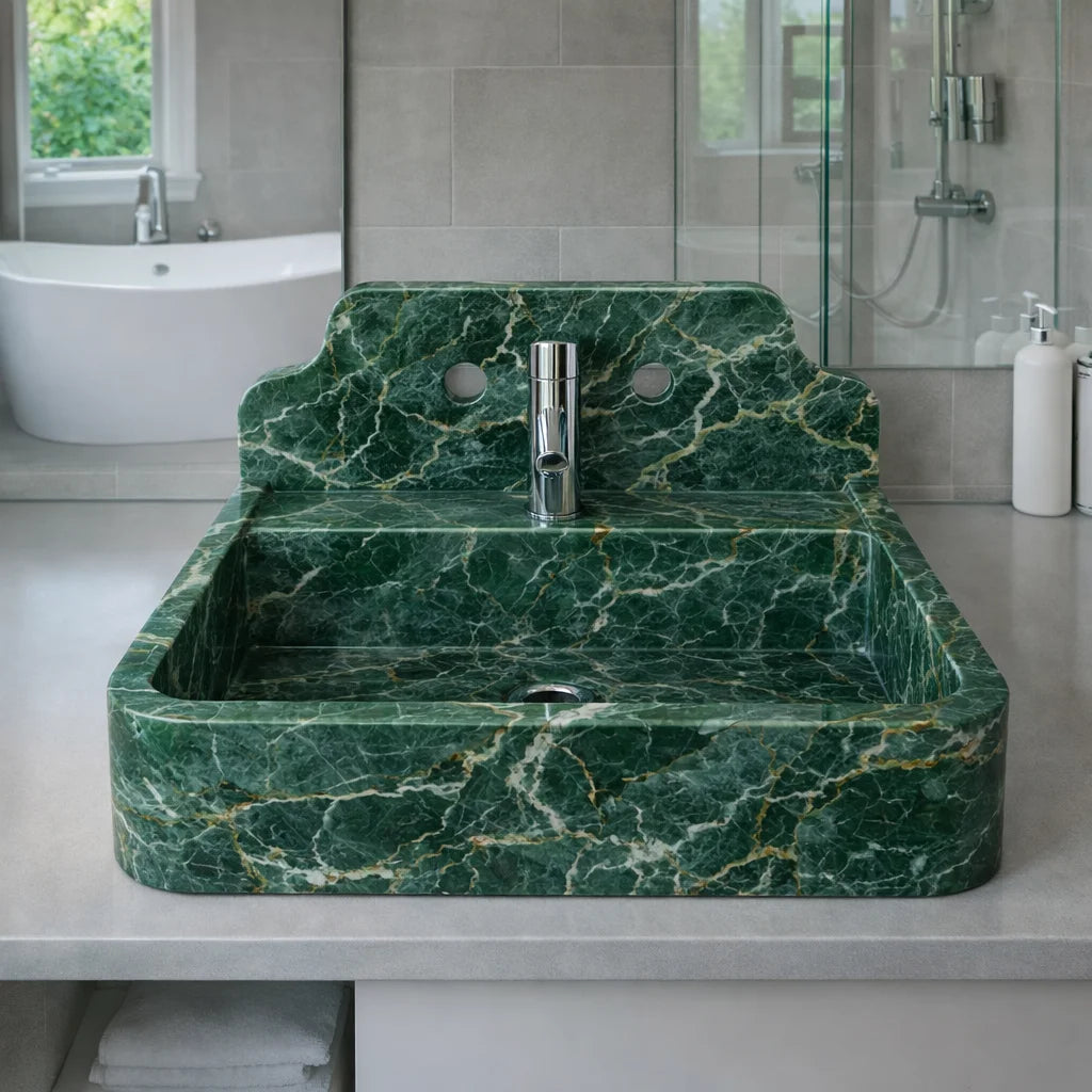 Floating Vanity with Backsplash