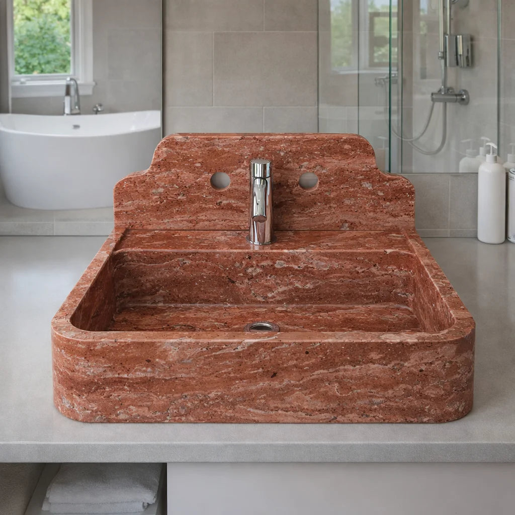 Floating Vanity with Backsplash