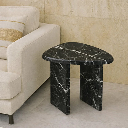 Valerio Luxe Stone Side Table