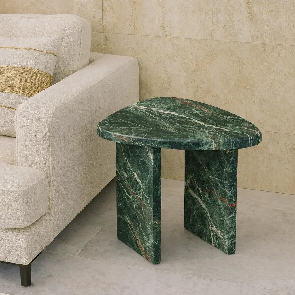 Valerio Luxe Stone Side Table