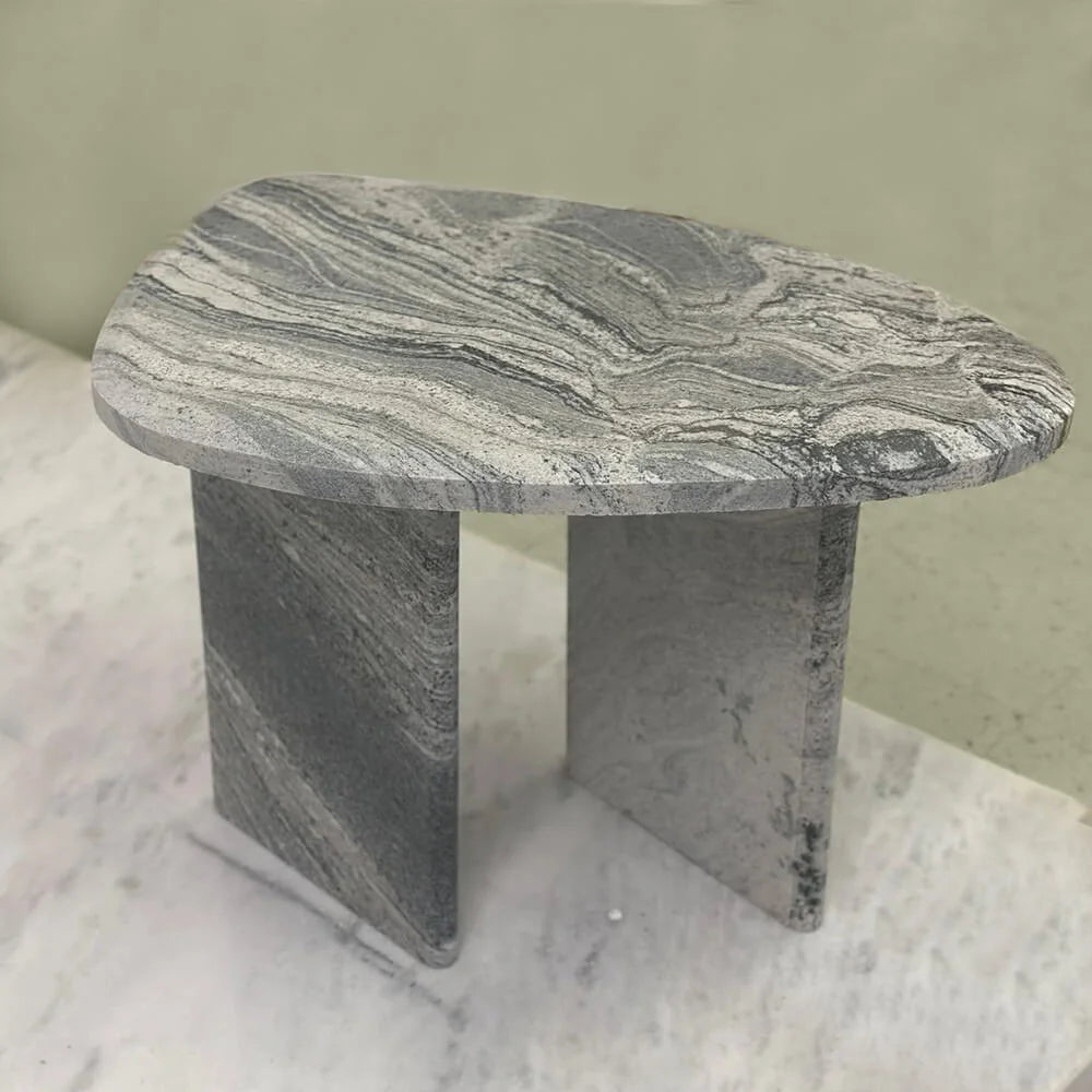 Gray Mist Gray Night White Marble Table for sitting room 