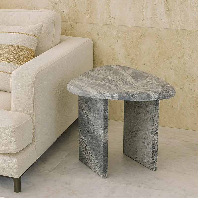 Valerio Luxe Stone Side Table