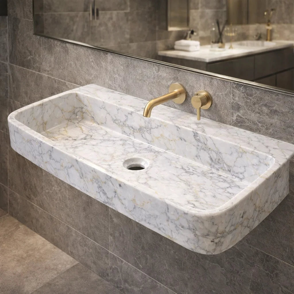 Hand Carved Marble Sink