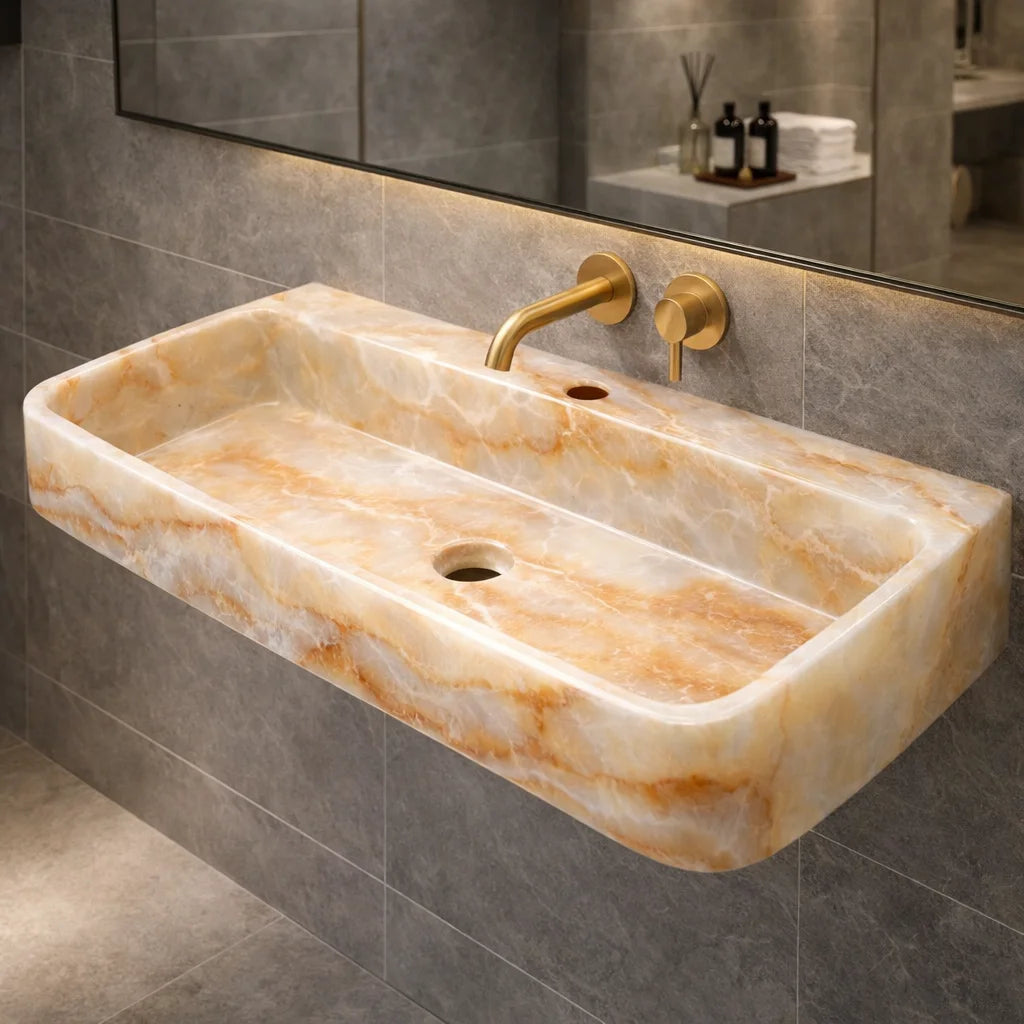 Hand Carved Marble Sink
