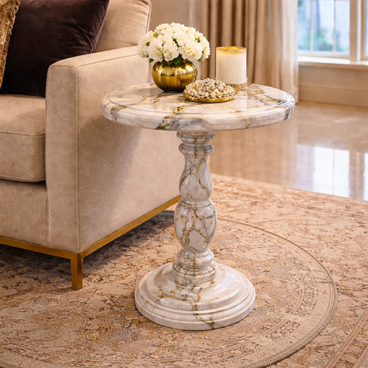 Imperial Vein Pedestal Table