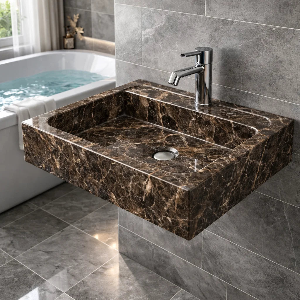 Handcrafted Natural Stone Basin