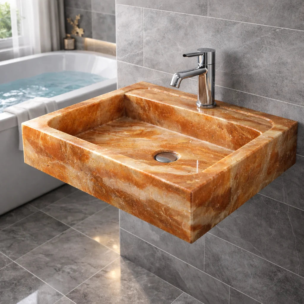 Handcrafted Natural Stone Basin