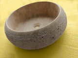 Handmade Beige Travertine Vessel Sink in UAE