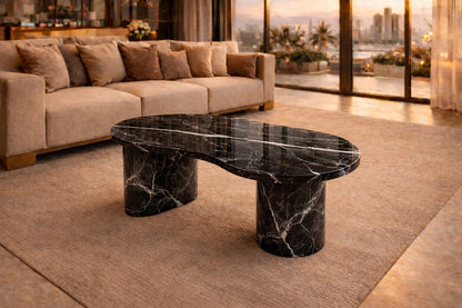 Carrara Flow Marble Coffee Table