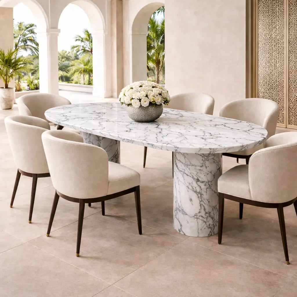 Noirva Marble Dining Table