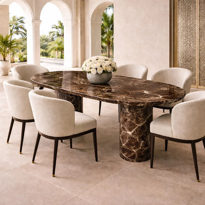 Noirva Marble Dining Table