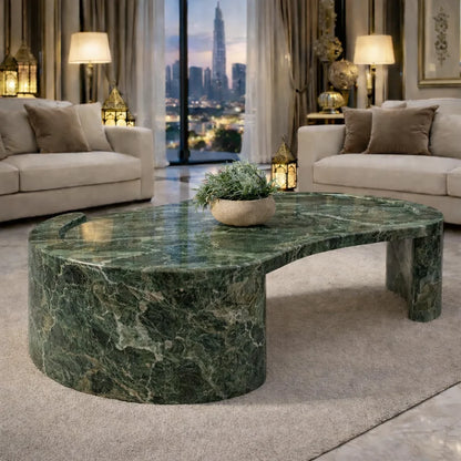 Aurora Curve Marble Coffee Table