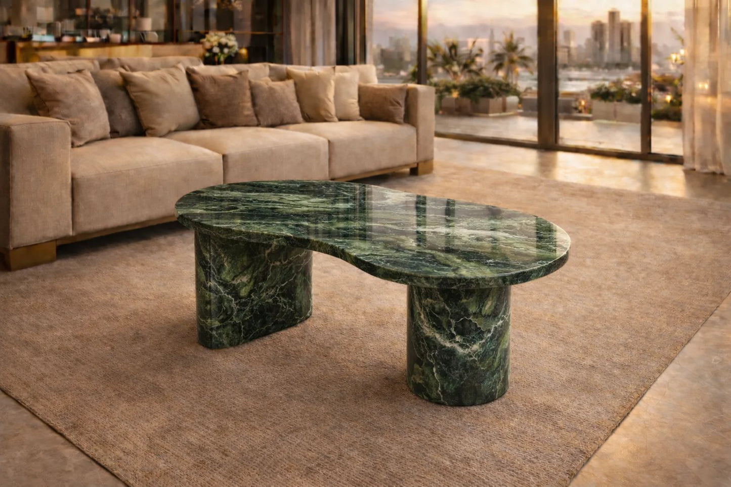 Carrara Flow Marble Coffee Table