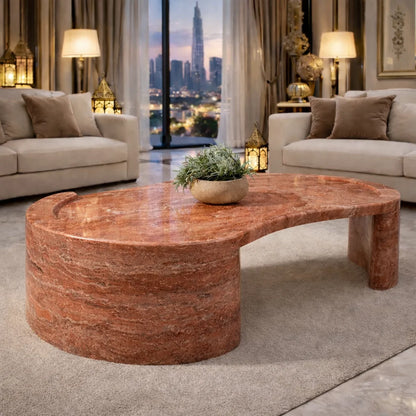 Aurora Curve Marble Coffee Table