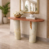 Lunara Fluted Marble Console