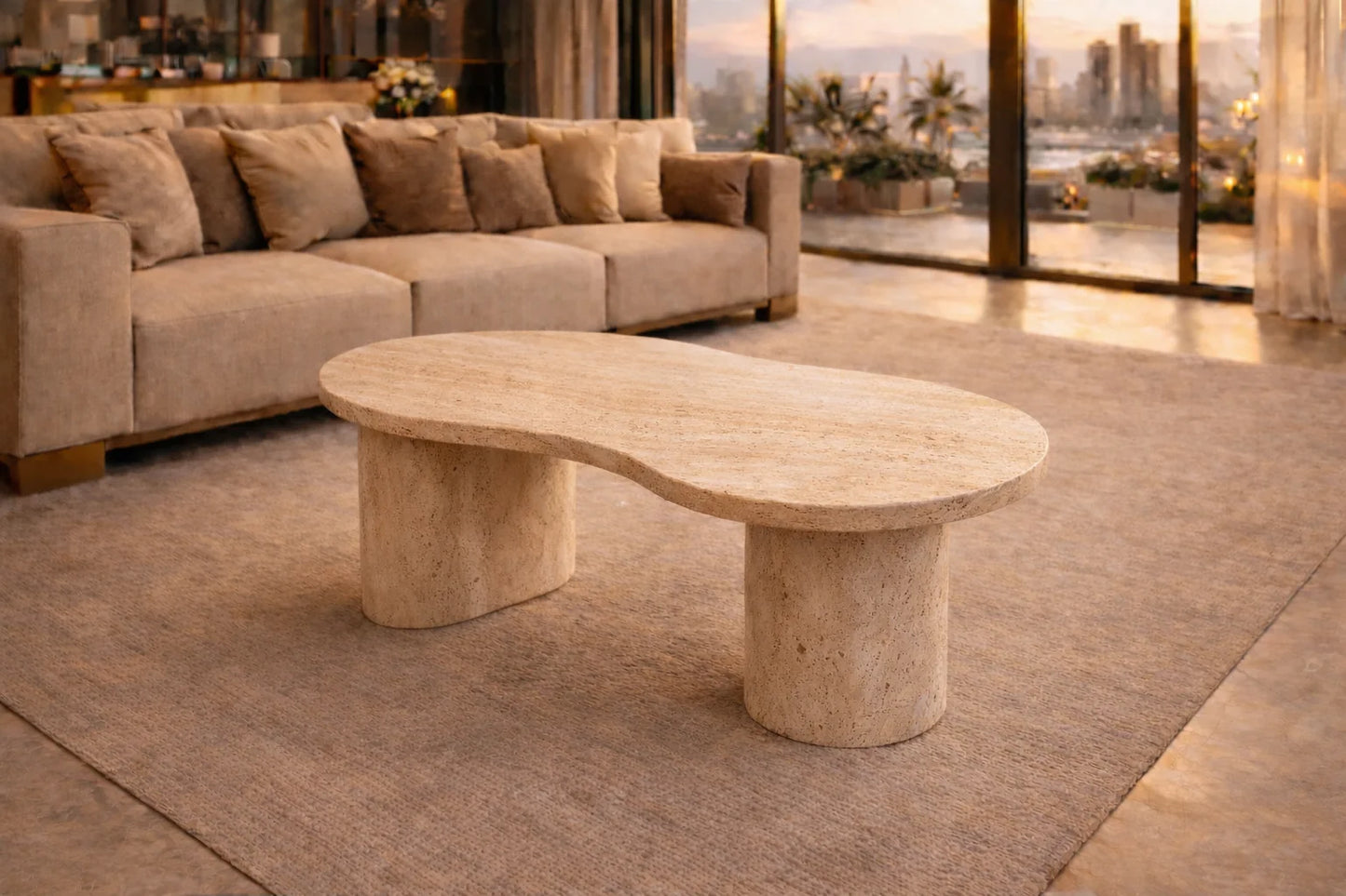 Carrara Flow Marble Coffee Table