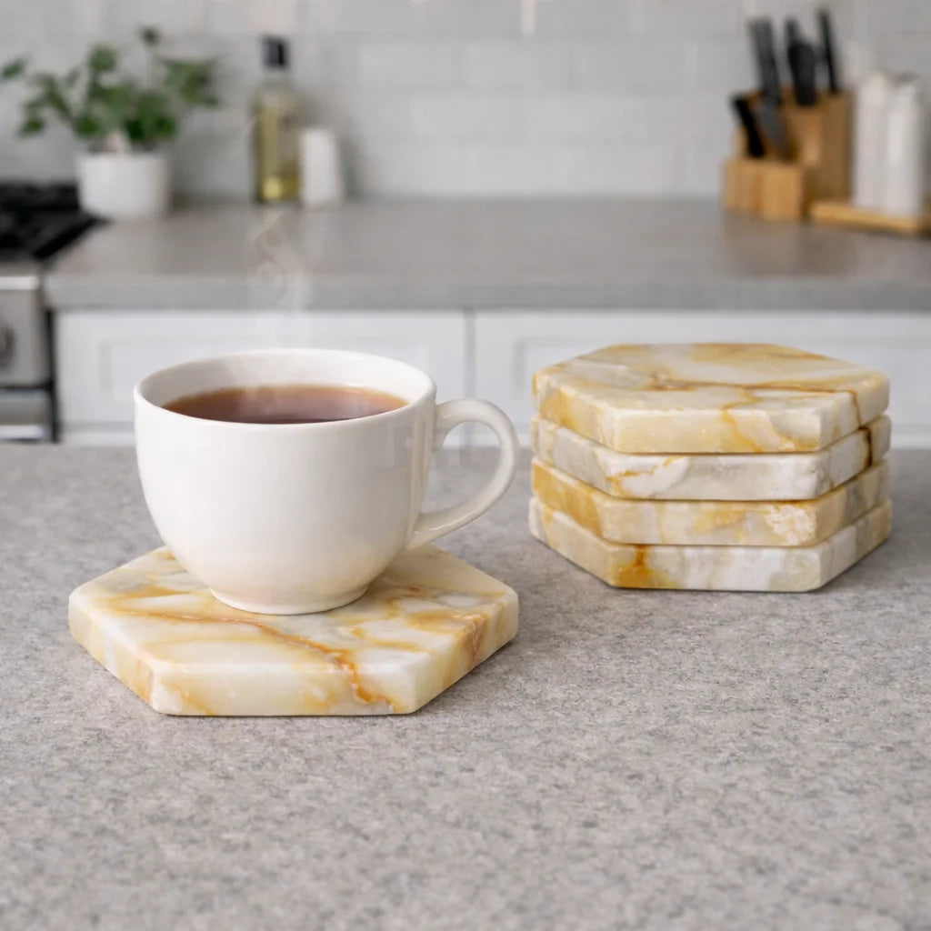 Hexagon Coffee Coasters