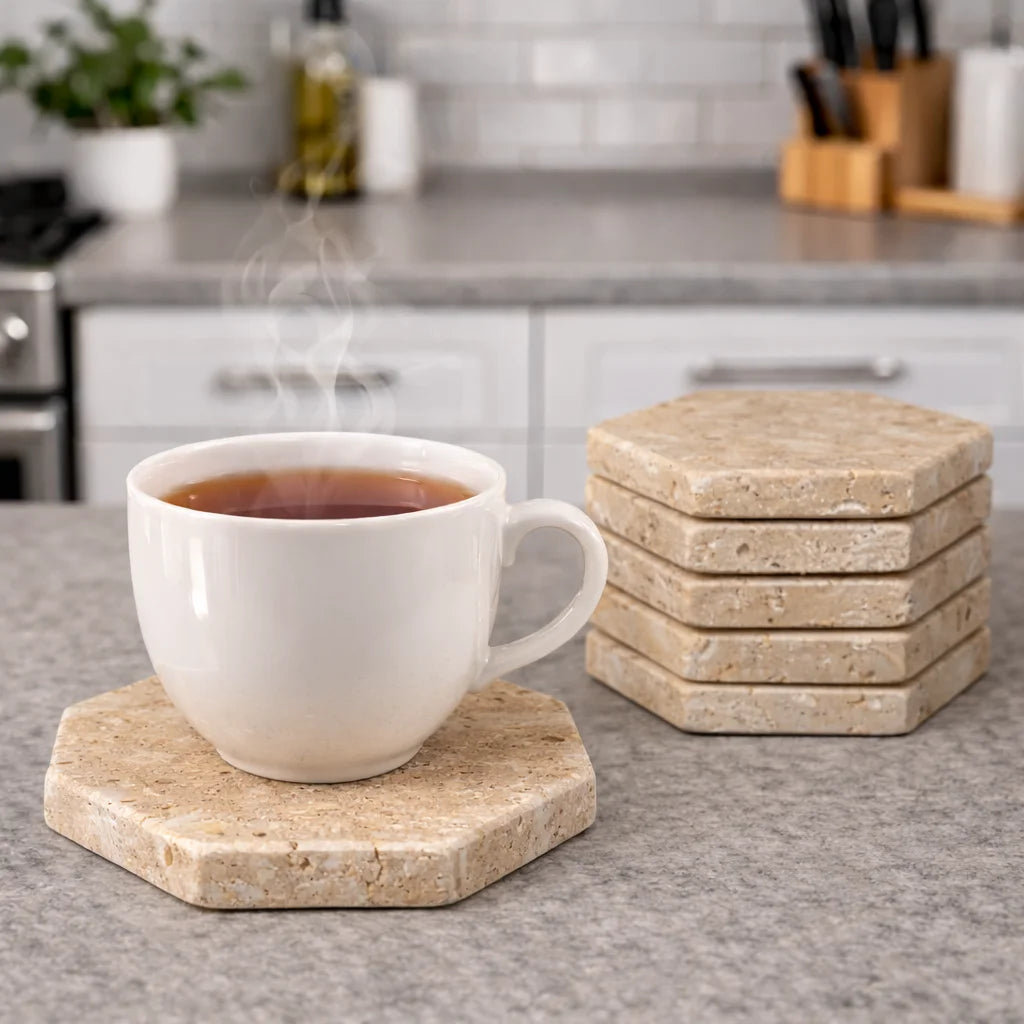 Hexagon Coffee Coasters