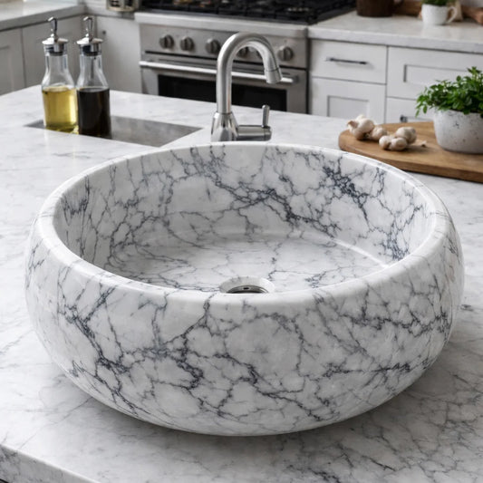 Honed Chamfered Stone sink