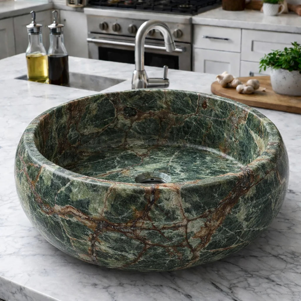 Honed Chamfered Stone sink