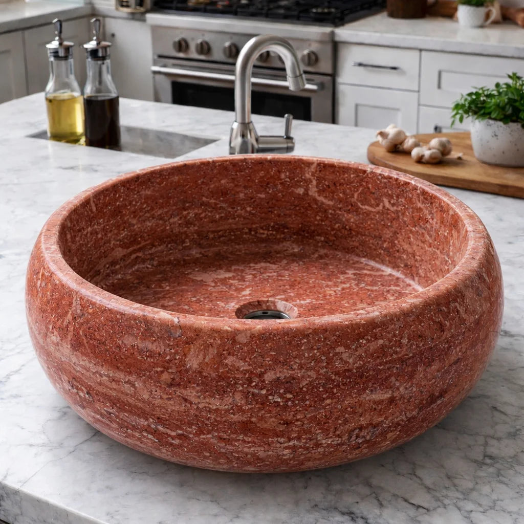 Honed Chamfered Stone sink