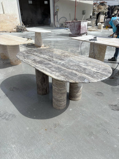 Elite Oval Marble Dining Table