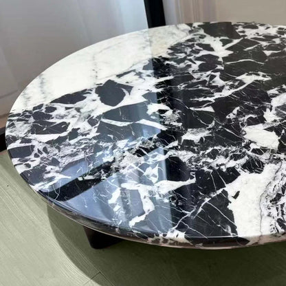 interior design black marble coffee table