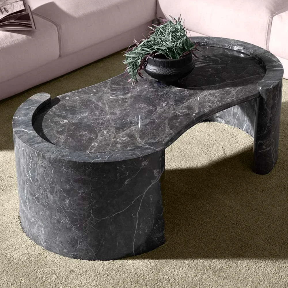 interior design black coffee table