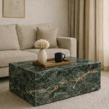 Golden Rectangular Coffee Table