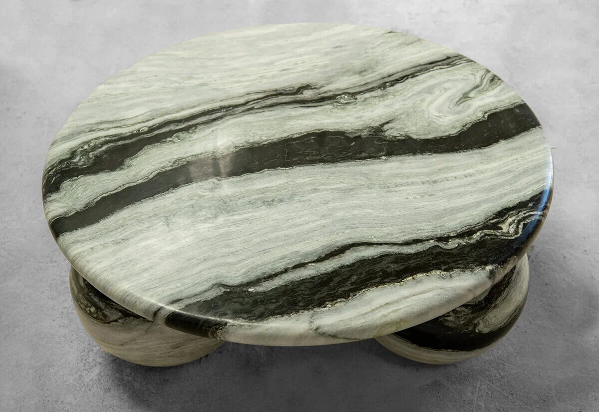 Jungle green Marble Coffee Table