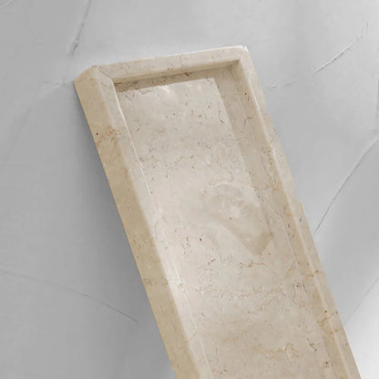 Large handcrafted marble decorative tray